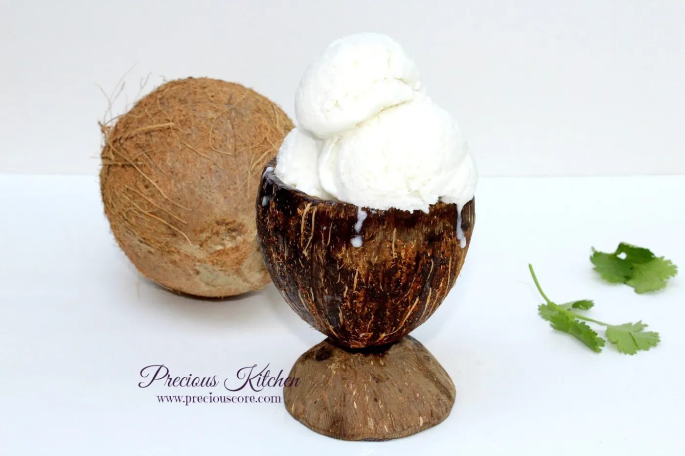 4-INGREDIENT COCONUT ICE CREAM