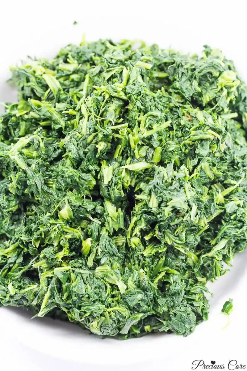 chopped spinach