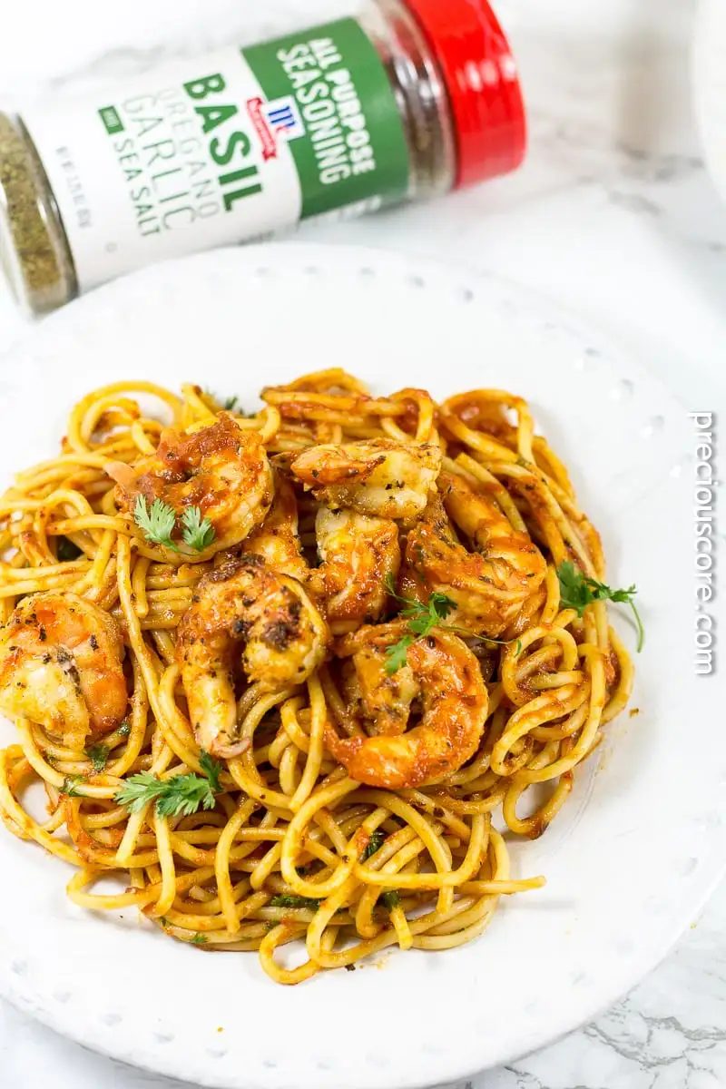 Blackened Shrimp Pasta