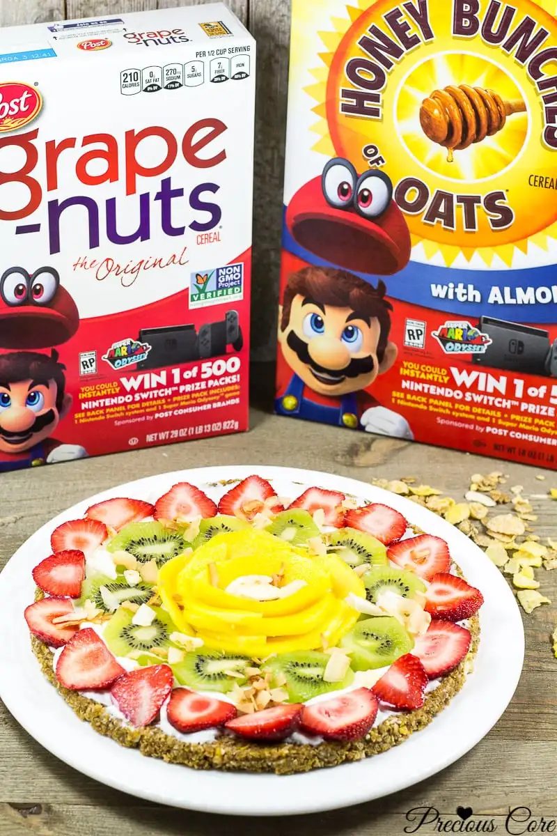 BREAKFAST PIZZA WITH CEREAL CRUST