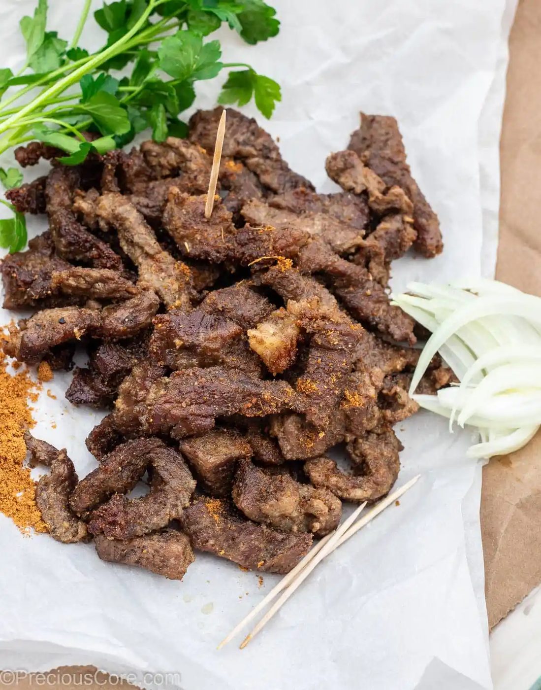 Cameroonian Soya Without Skewers