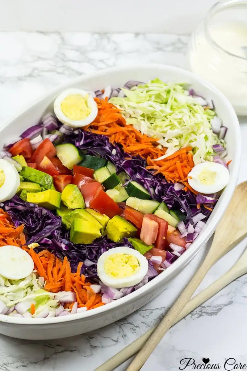 Cameroonian Vegetable Salad & Salad Cream (+VIDEO)