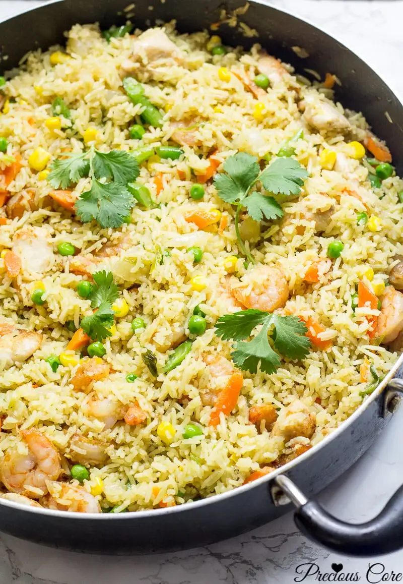 CHICKEN AND SHRIMP FRIED RICE – AFRICAN STYLE