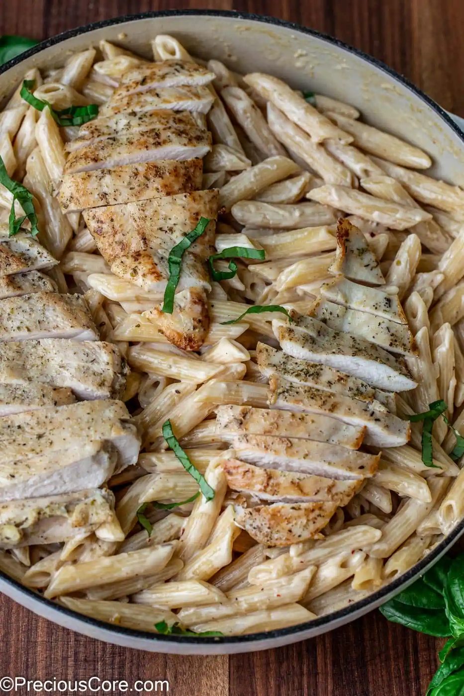 Creamy Garlic Parmesan Chicken Pasta