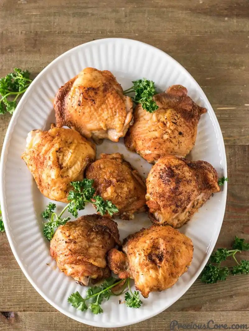 Crispy Baked Chicken Thighs