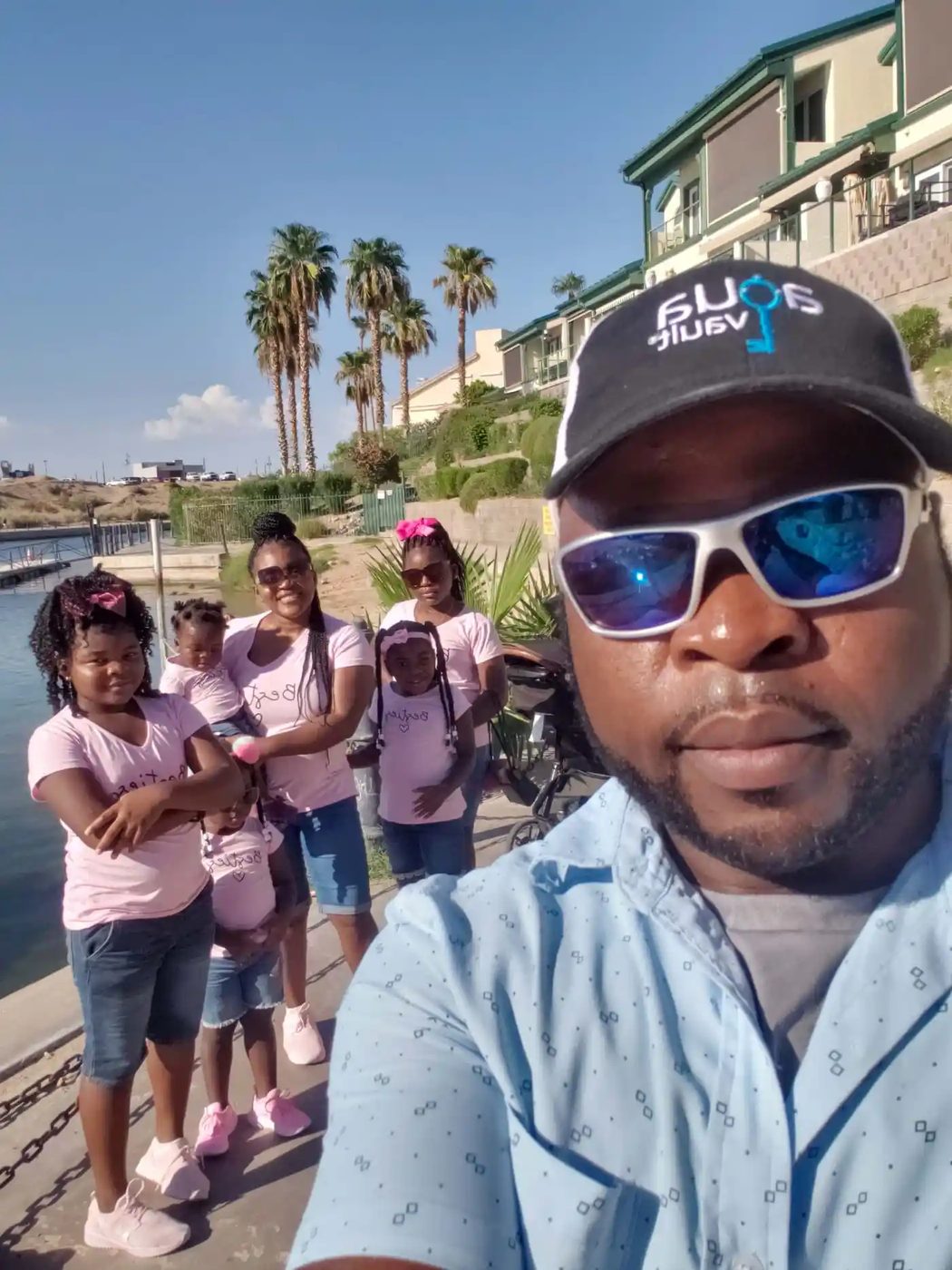Our family of 7 at London Bridge Lake Havasu