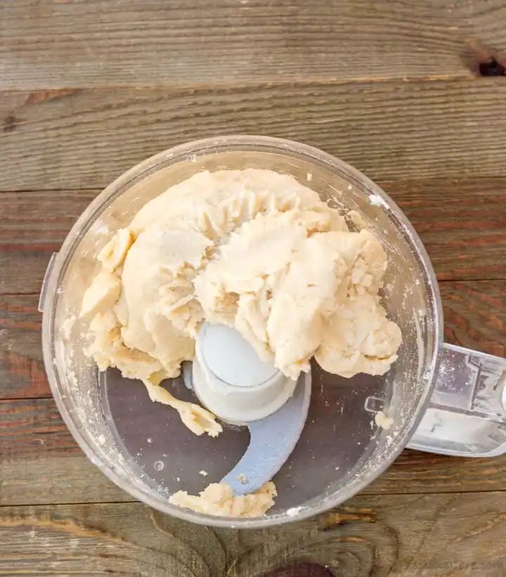 Pie crust dough in food processor