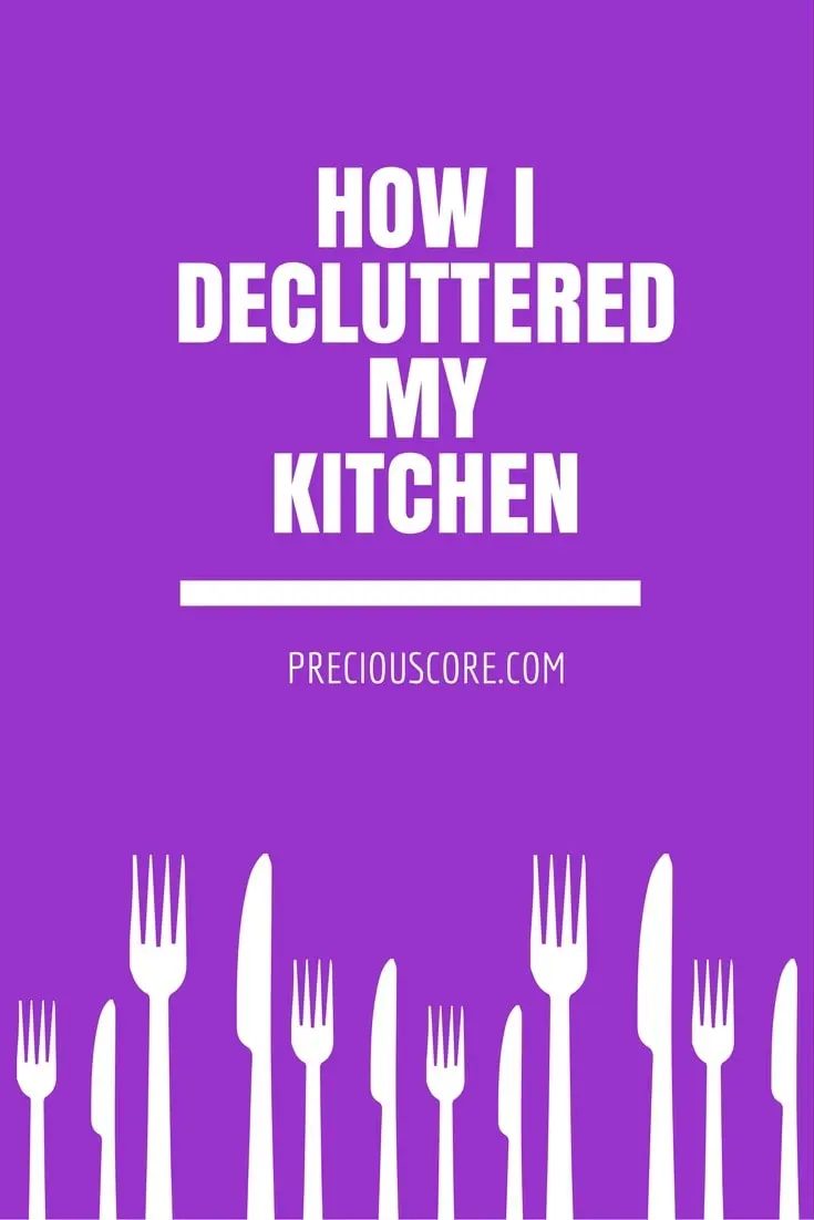 HOW we DECLUTTERED MY KITCHEN
