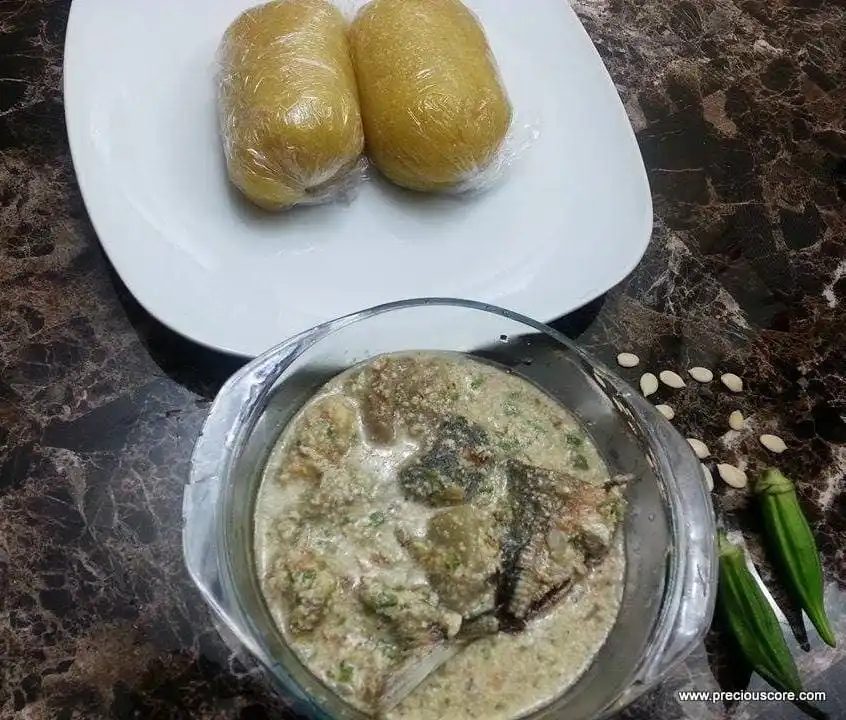 DELICIOUS OKRA SOUP WITH EGUSI