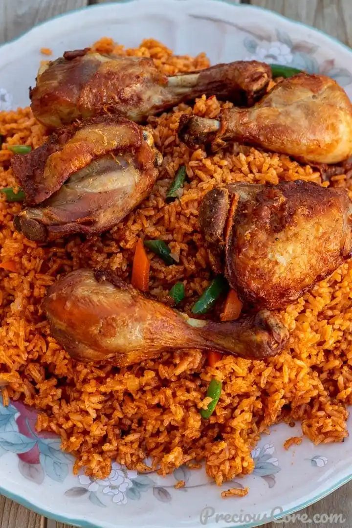 Jollof Rice, Chicken