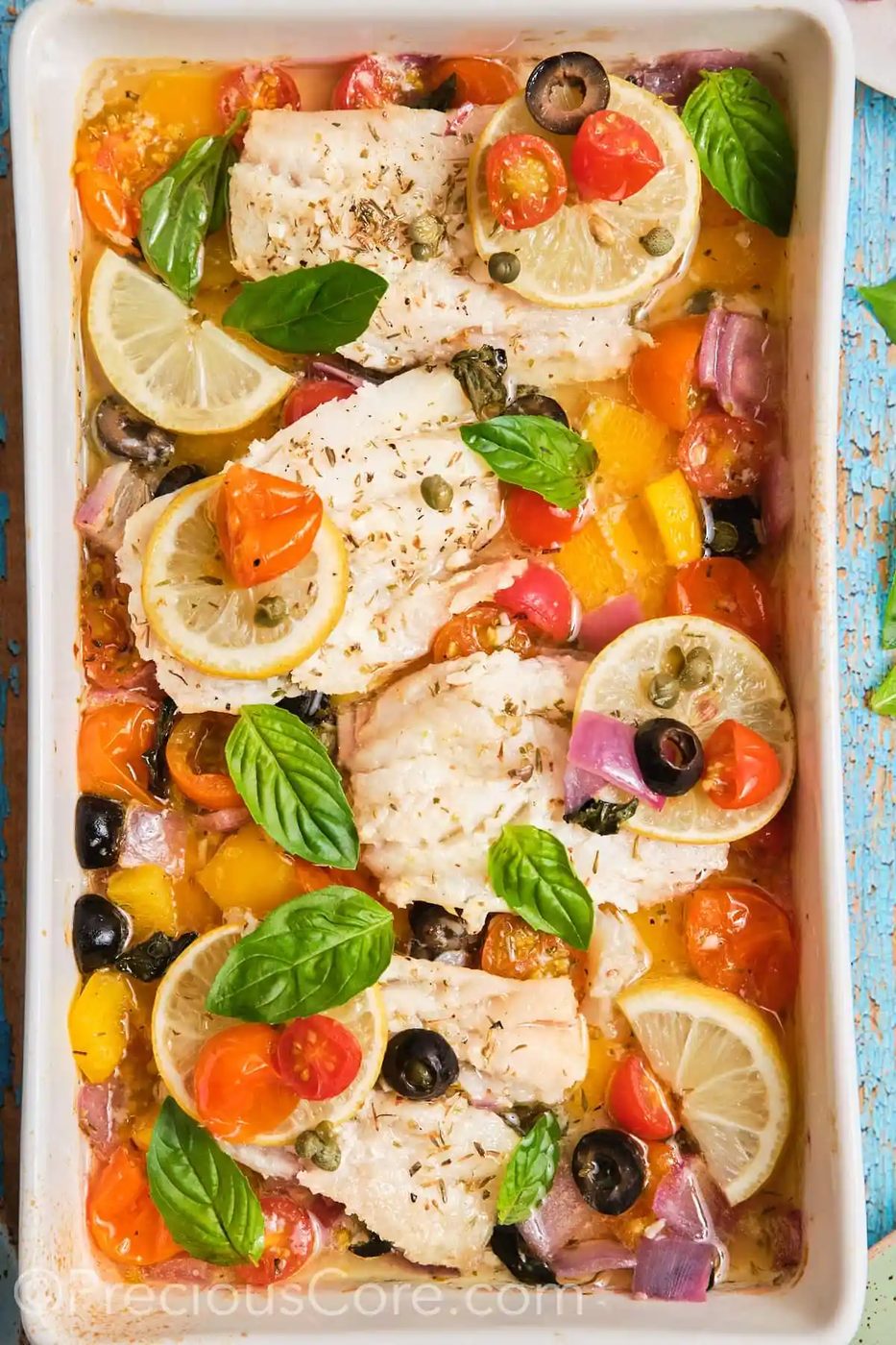 Mediterranean Baked Fish