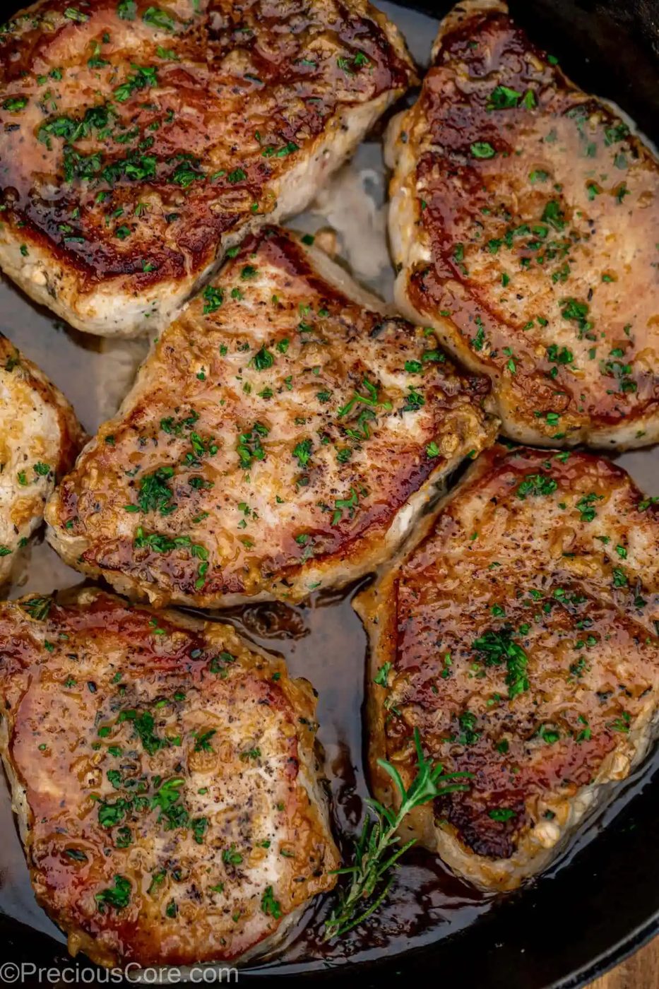 Pan Seared Boneless Pork Chops