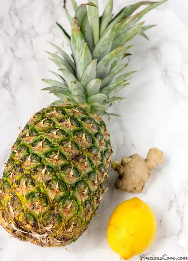 Pineapple Ginger Root and Lemon