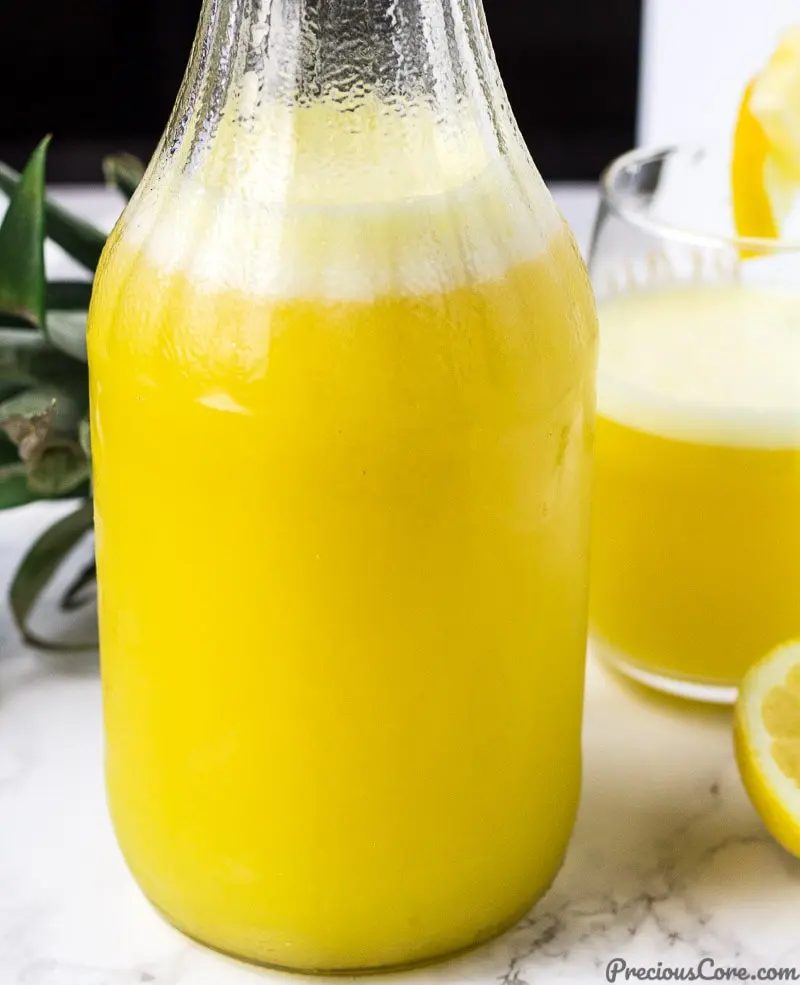 Pineapple Ginger Juice in a jar