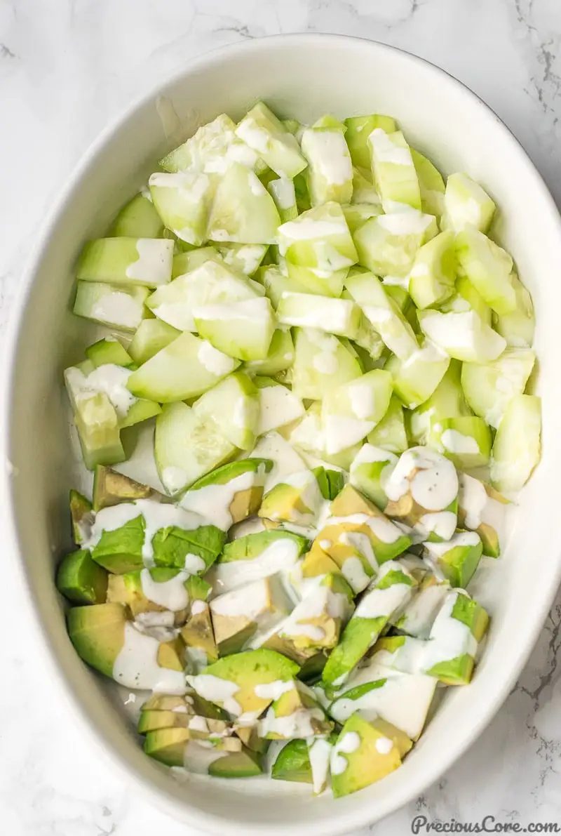 Cucumber Avocado Salad