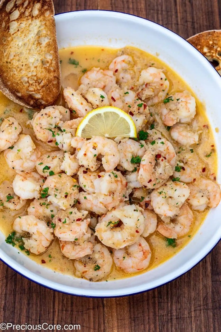 Shrimp In White Wine Sauce