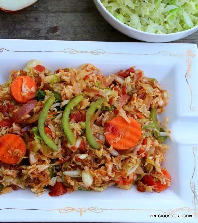 IRISH POTATOES and STEWED CABBAGE