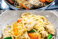 Garlic Chili Spaghetti Stir-Fry with Veggies