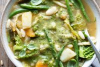 Ligurian Minestrone with Classic Pesto Recipe