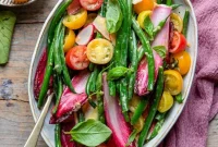 Green Bean Salad with Mustard & Garlic Vinaigrette