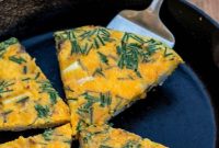Cheesy Potato Frittata with Herbs and Crispy Edges