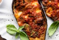 Italian Stuffed Eggplant with Mozzarella & Tomato Recipes