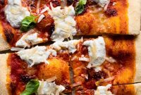 Nduja Pizza with Burrata, Parmesan & Fresh Basil