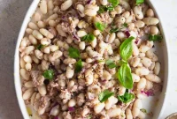Tuna and White Bean Salad with Basil, Lemon, and Olive Oil
