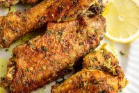 Crispy Lemon Pepper Turkey Wings Recipe for Juicy Flavor