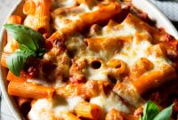 Spicy Creamy Sausage Pasta Bake Recipe for Weeknight Dinners