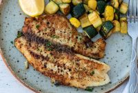 Crispy Lemon Pepper Tilapia Recipe with Garlic Butter Sauce