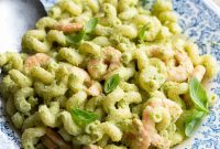 Zucchini and Shrimp Pasta Salad with Lemon Herb Dressing