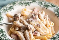 Creamy Norcina Pasta with Sausage and Truffle