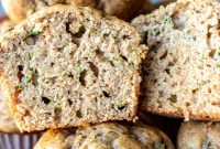 Moist Zucchini Muffins Made With Applesauce