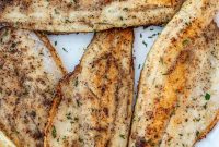 Crispy Pan-Seared Sea Bass with Lemon Herb Sauce