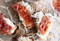 Crispy Prosciutto Crostini with Burrata and Aged Parmigiano