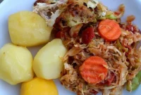Irish Stewed Cabbage with Creamy Boiled Potatoes