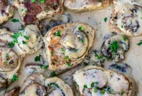 Creamy Mushroom Sauce Pork Tenderloin Recipe