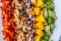 Mango Shrimp Salad with Lime Vinaigrette and Avocado