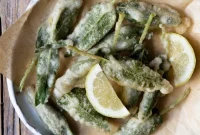 Crispy Fried Sage Leaves with Anchovy Butter Dip