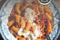 Calabrian Sausage Ragu with Creamy Stracciatella and Pasta