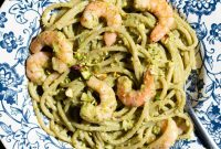 Sicilian Pistachio Pasta with Garlic Shrimp
