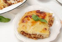 Creamy Béchamel Lasagna Recipe with Rich Three-Cheese Filling