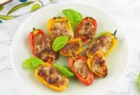 Sausage and Stracchino-Stuffed Mini Sweet Peppers