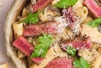 Creamy Steak and Mushroom Pasta Recipe for Weeknight Dinners
