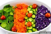 Spinach and Red Cabbage Salad with Citrus Vinaigrette
