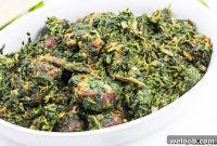 West African Stewed Spinach with Spices and Palm Oil