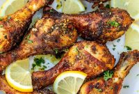 Crispy Lemon Pepper Chicken Drumsticks Recipe