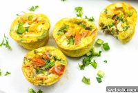 Make-Ahead Breakfast Egg Muffins with Veggies and Cheese