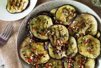 Italian Marinated Eggplant Recipe: Tangy Olive Oil & Herb Salad